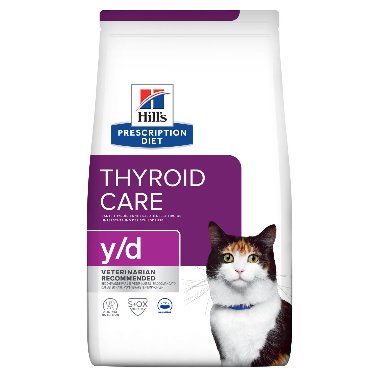 Сухий корм для котів y/d Thyroid Care підтримання функції щитоподібної залози Зображення пакування