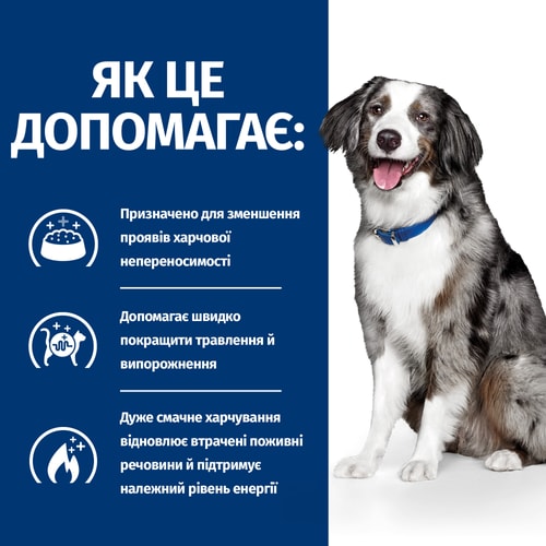 Сухий корм для собак i/d Sensitive нормалізація розладів травлення при чутливості Як це допомагає?