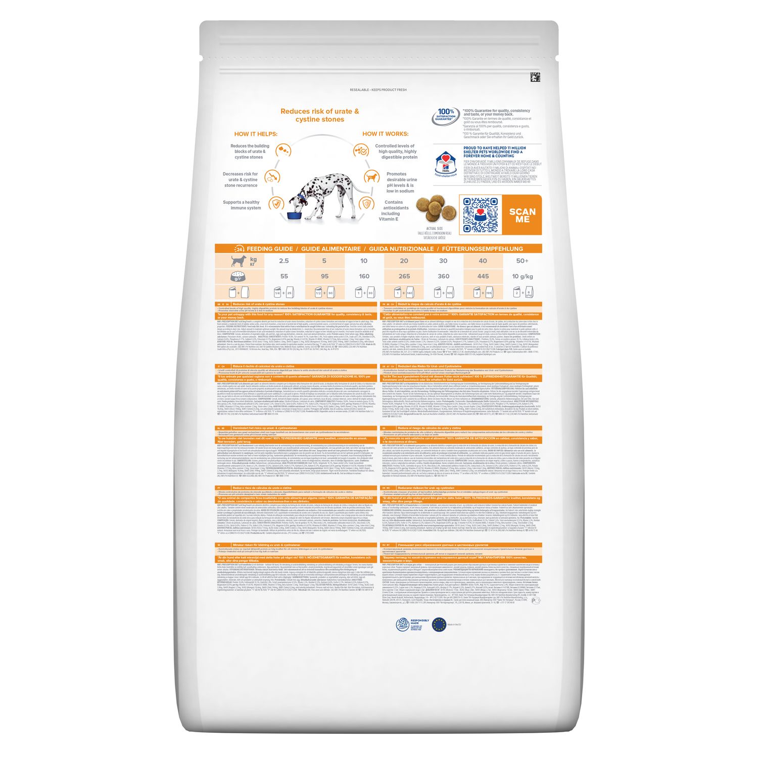 Сухий корм для собак u/d здоров'я сечовивідних шляхів Зображення пакування