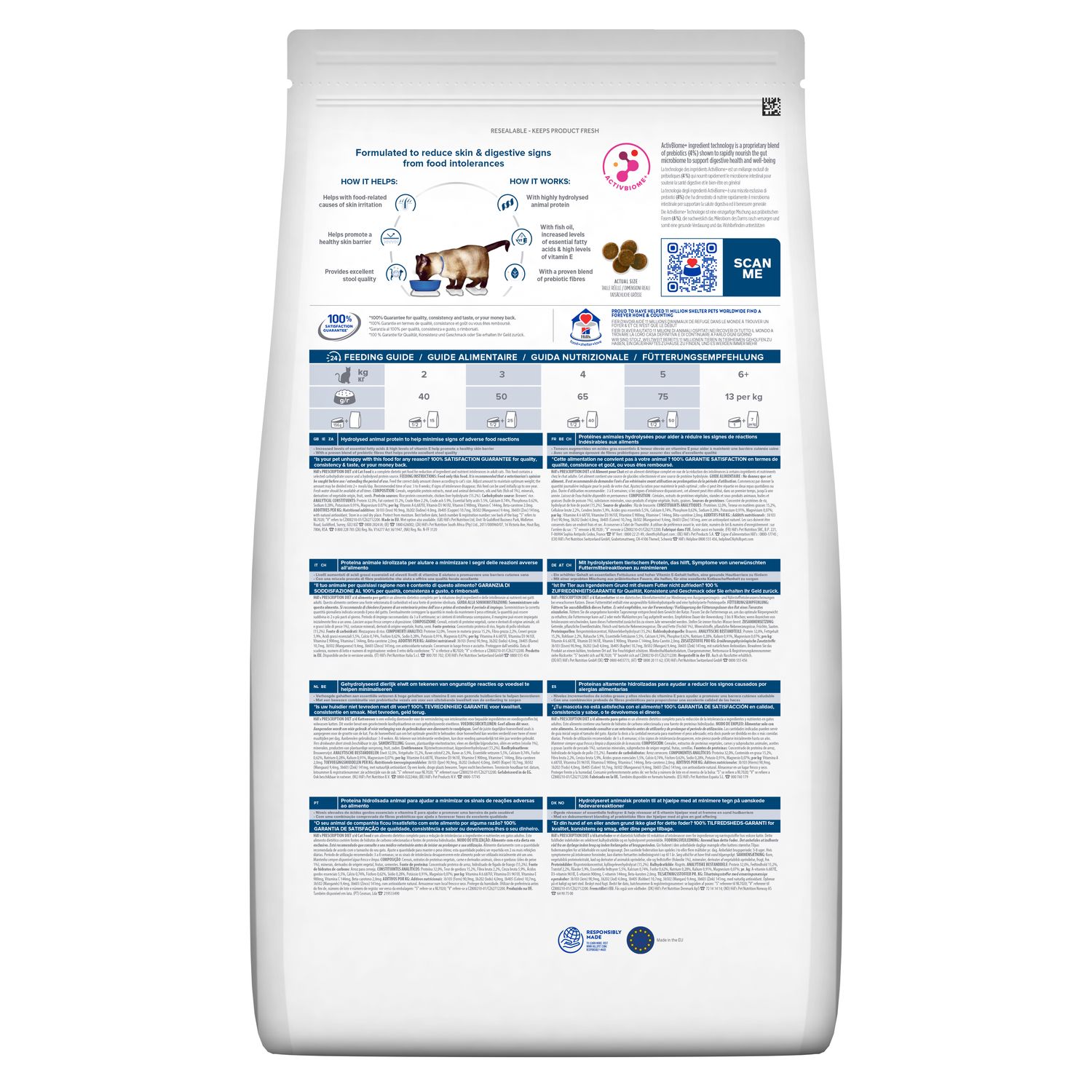 Сухий корм для котів z/d Food Sensitivities небажана реакція на їжу Зображення пакування