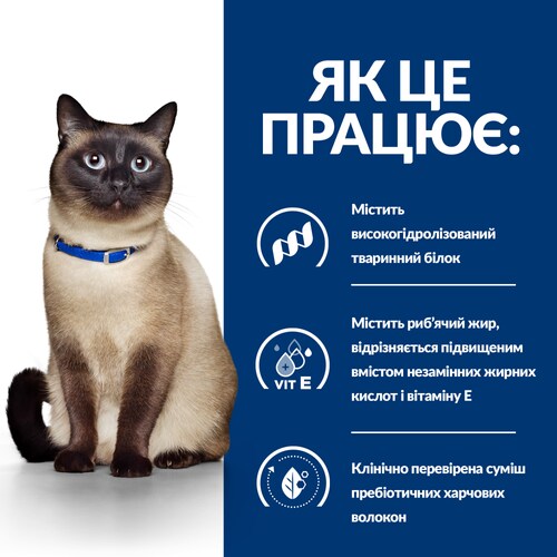 Сухий корм для котів z/d Food Sensitivities небажана реакція на їжу Як це працює?