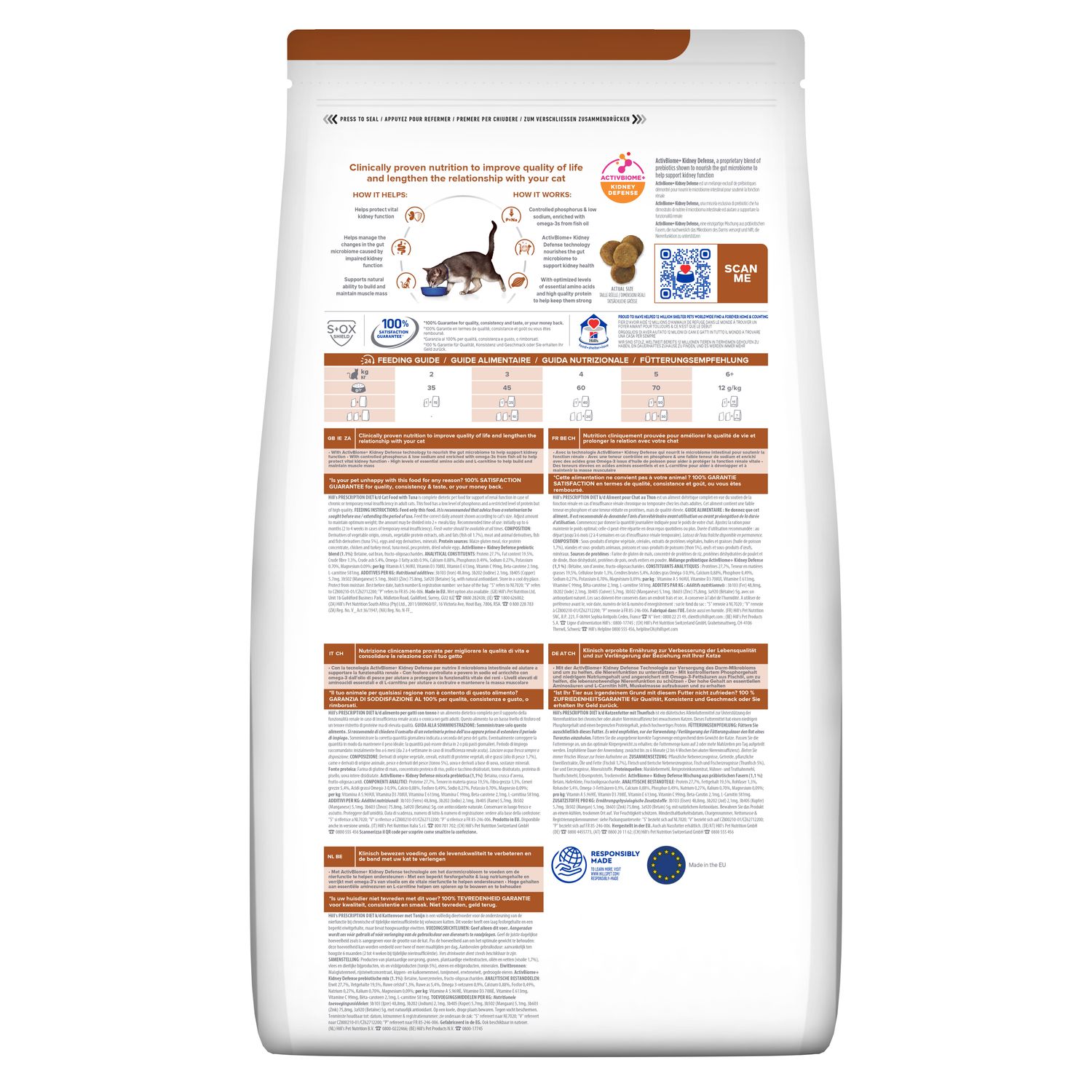 Сухий корм для котів k/d Kidney Care здоров'я нирок Зображення пакування