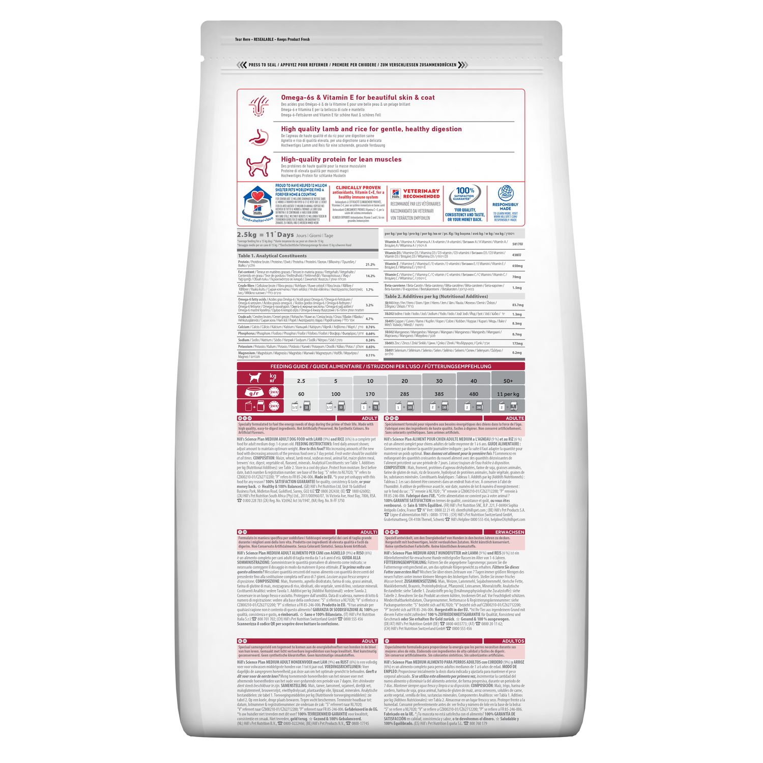 Сухий корм Adult для дорослих собак середніх порід (11-25 кг) Packshot