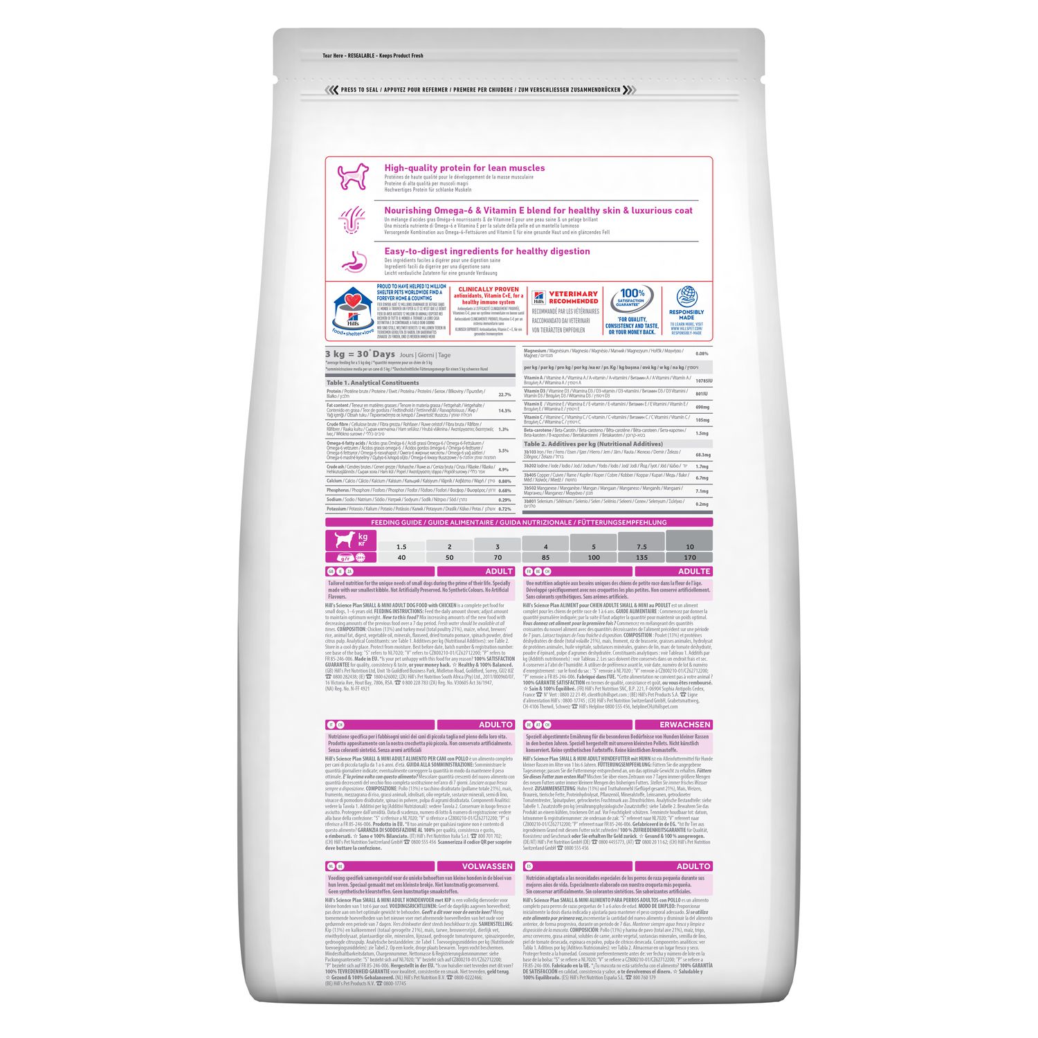 Сухий корм Adult для дорослих собак малих порід (до 10 кг) Зображення пакування