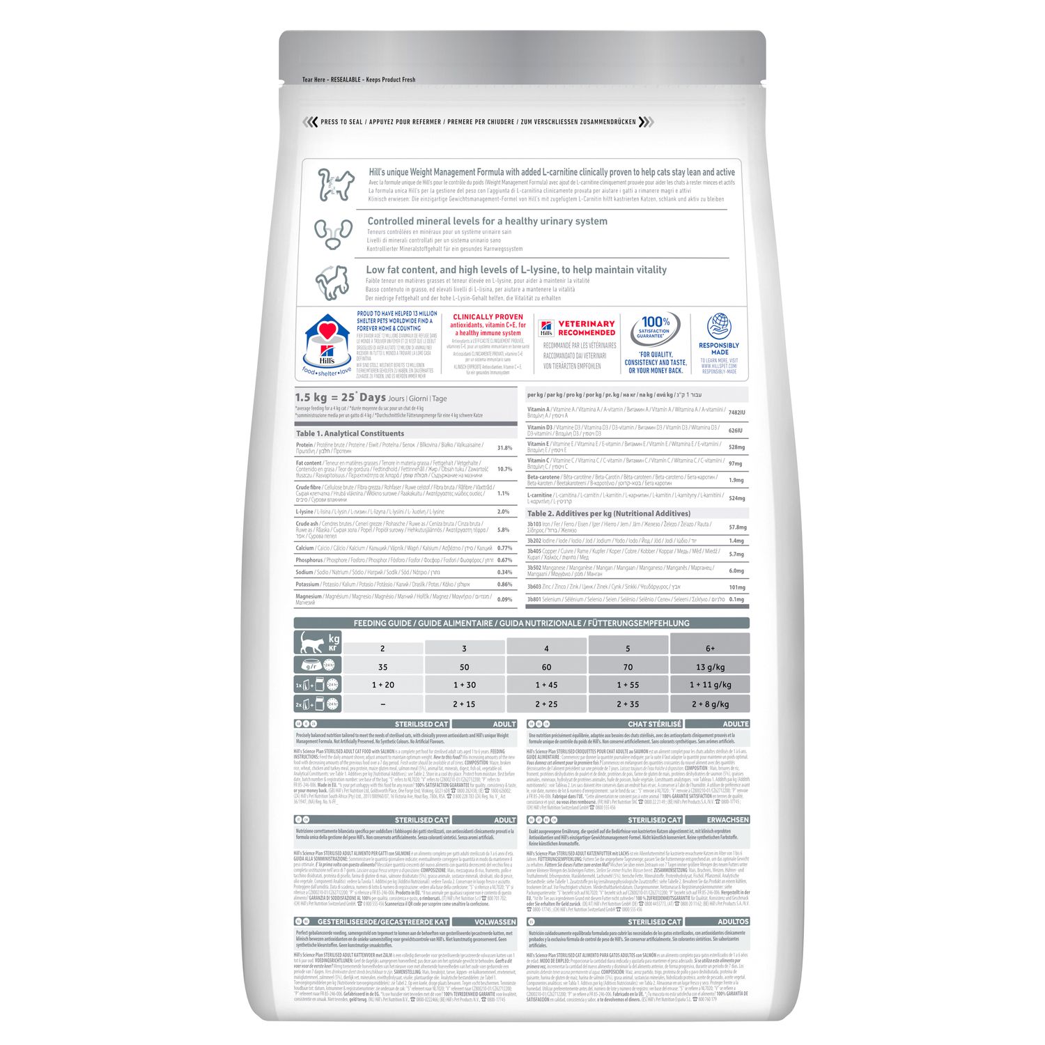 Сухий корм Sterilised для стерилізованих котів, з лососем Зображення пакування